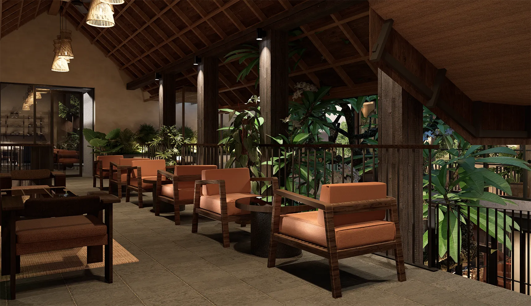 Noonik Bistro Restaurant & Bar Interior Design in Ubud
