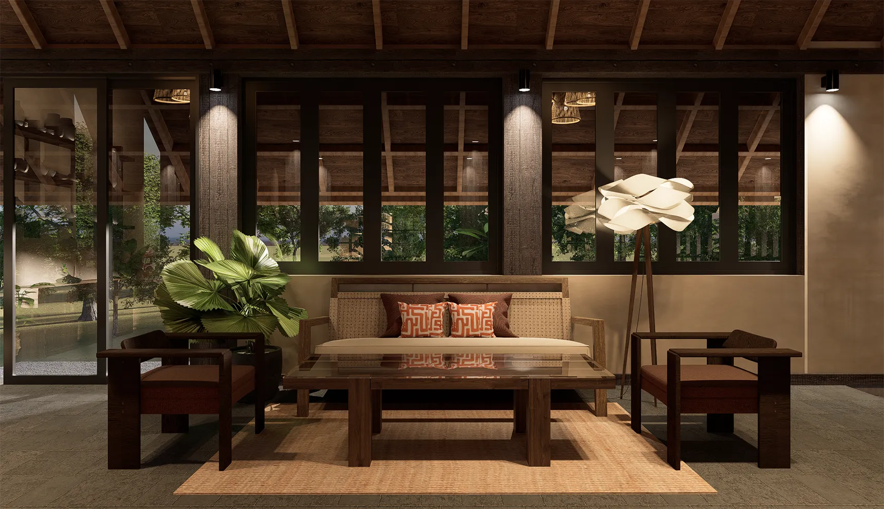 Noonik Bistro Restaurant & Bar Interior Design in Ubud