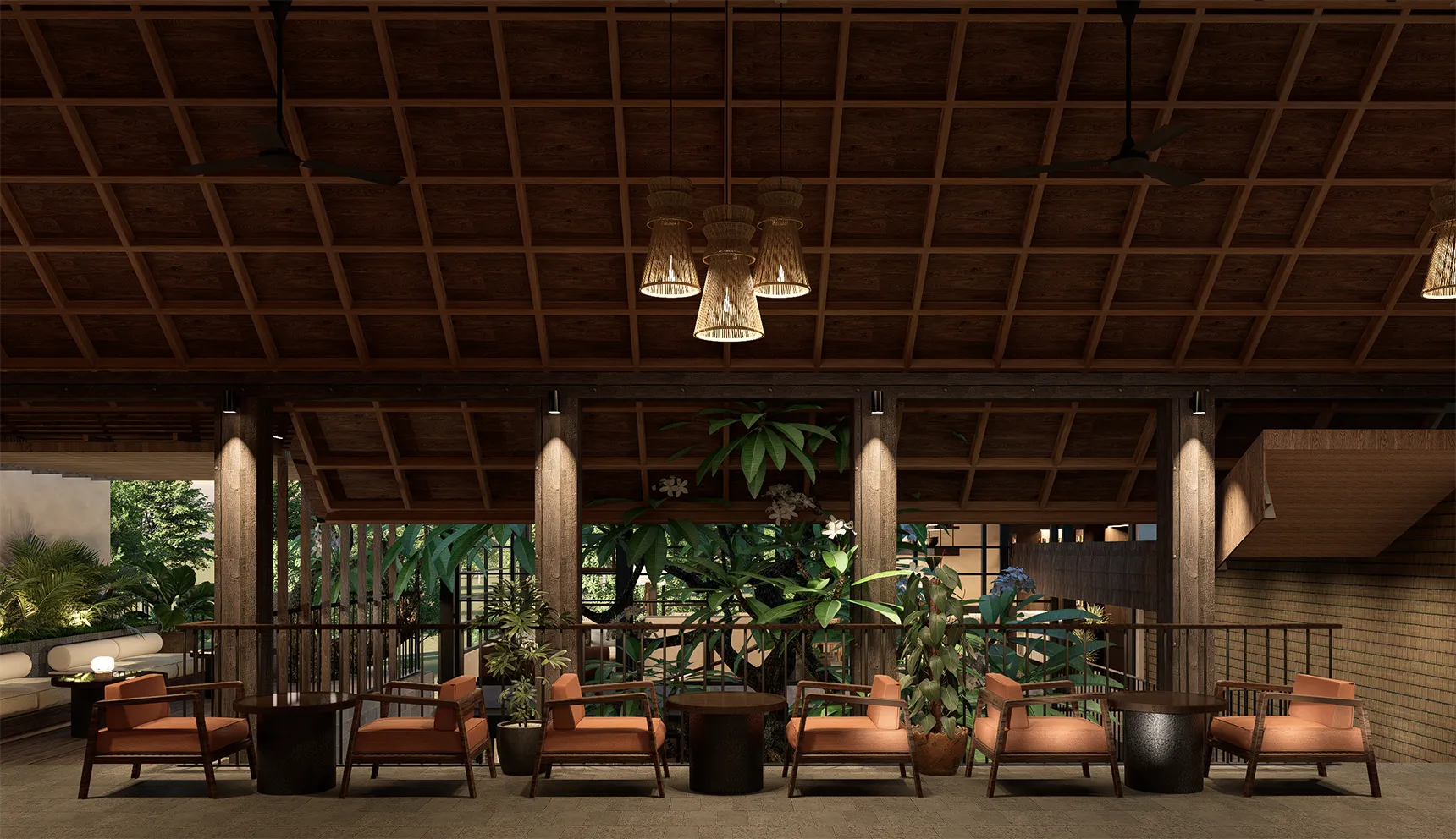 Noonik Bistro Restaurant & Bar Interior Design in Ubud