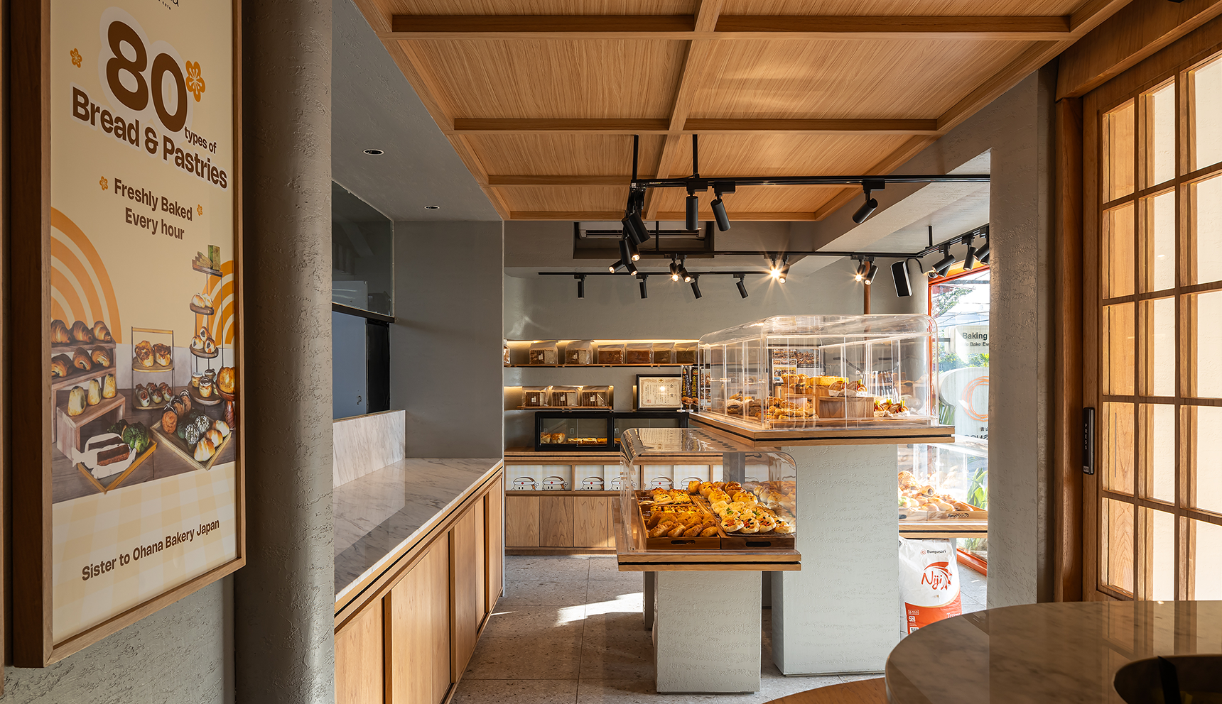 Aoyama Bakery Restaurant & Bar Interior Design in Canggu