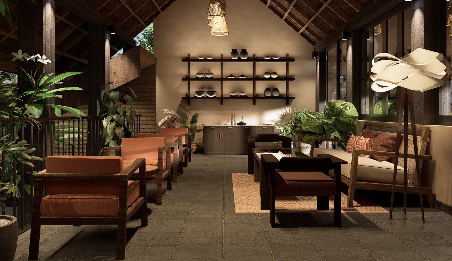 Noonik Bistro Restaurant & Bar Interior Design in Ubud
