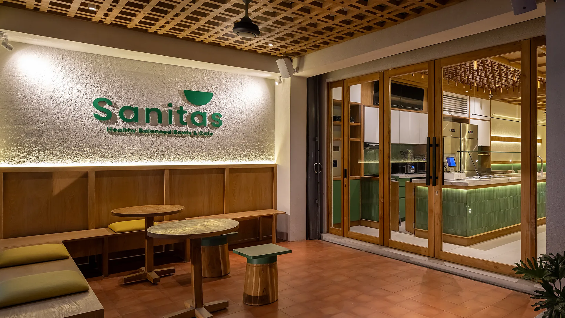 Sanitas Cafe Restaurant & Bar Interior Design in Kuta
