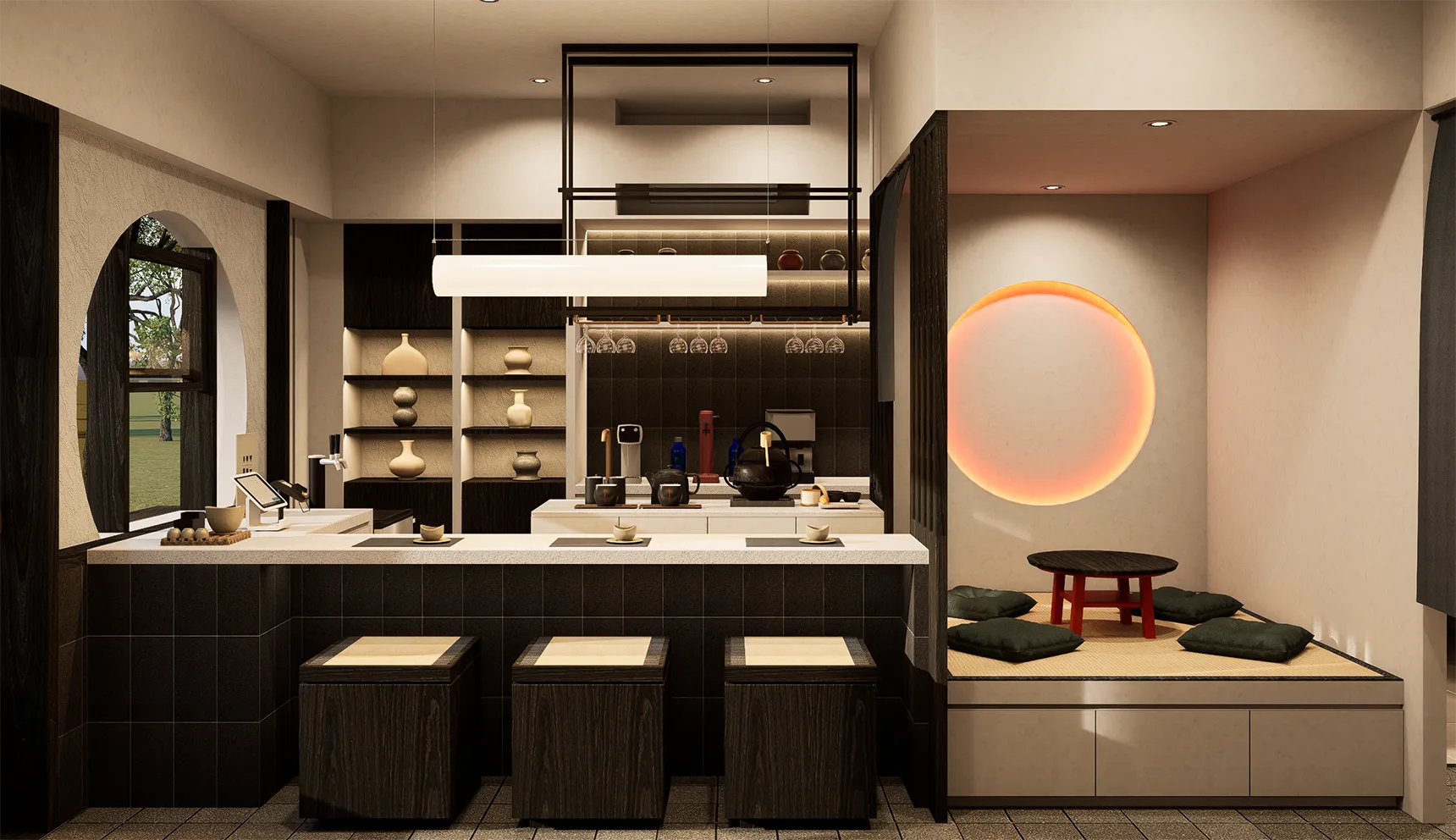 Creative restaurant interior design