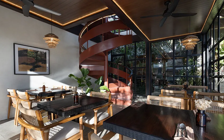 Noonik Bistro Restaurant & Bar Interior Design in Ubud